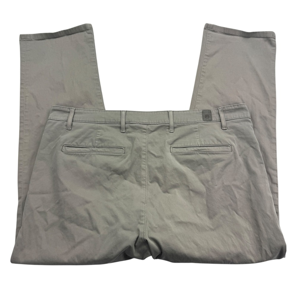 AG Adriano Goldschmied Pants Mens 38x31 Gray Tailored Relaxed Fit Stretch Chino